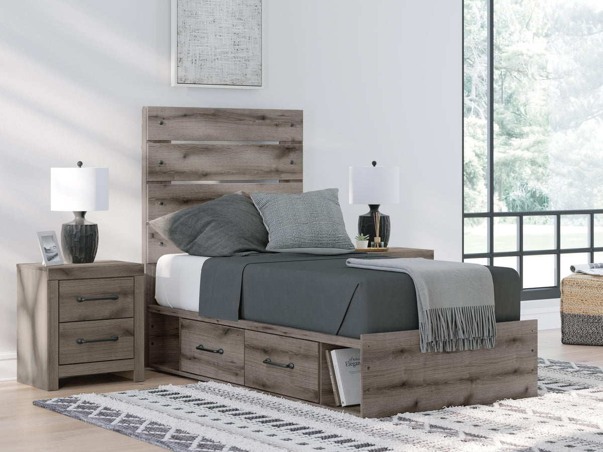 Graystorm Queen Panel Bed with Storage