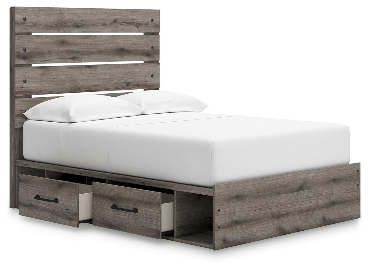 Graystorm Queen Panel Storage Bed