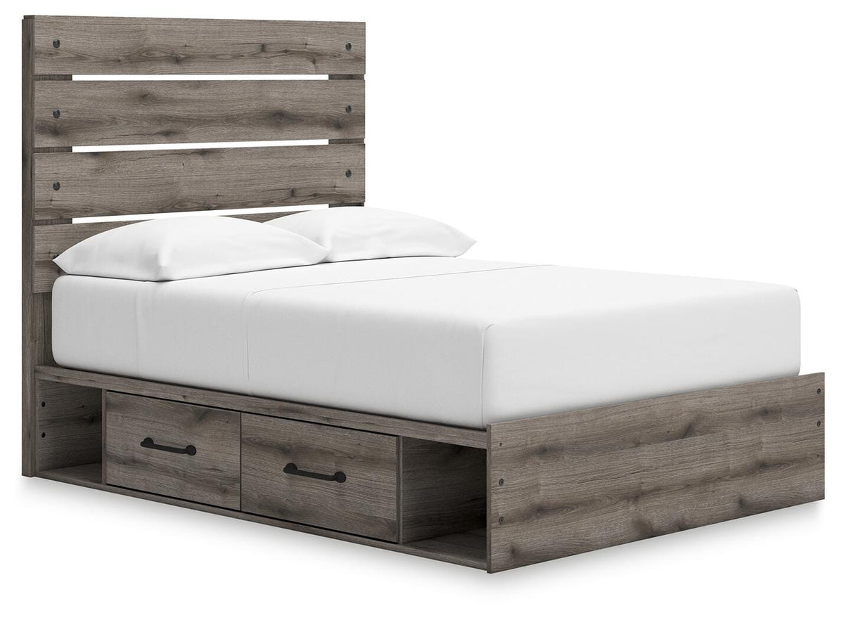 Graystorm Queen Panel Storage Bed
