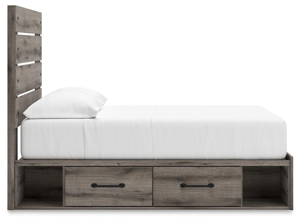Graystorm Queen Panel Storage Bed