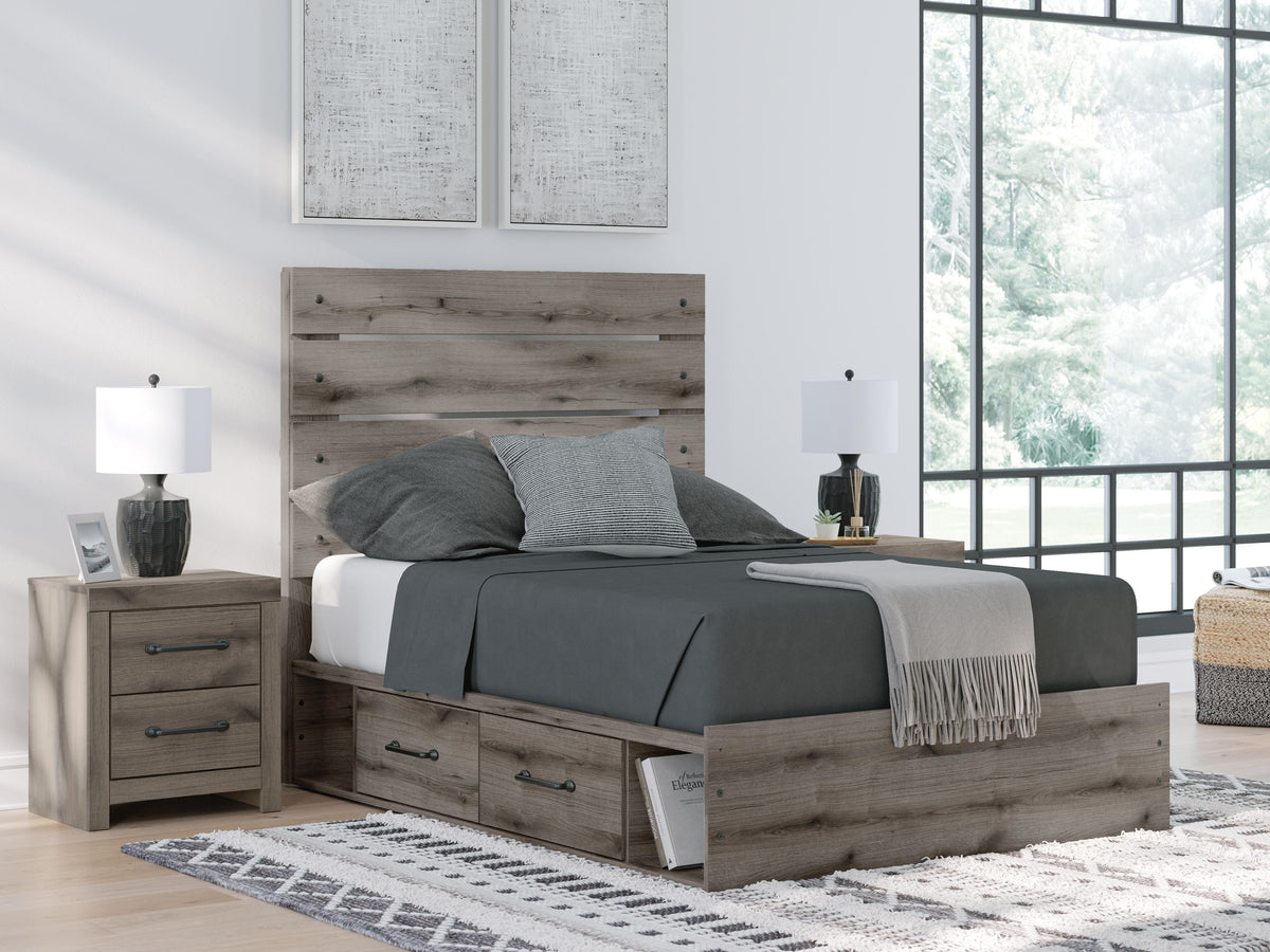 Graystorm Queen Panel Bed with Storage