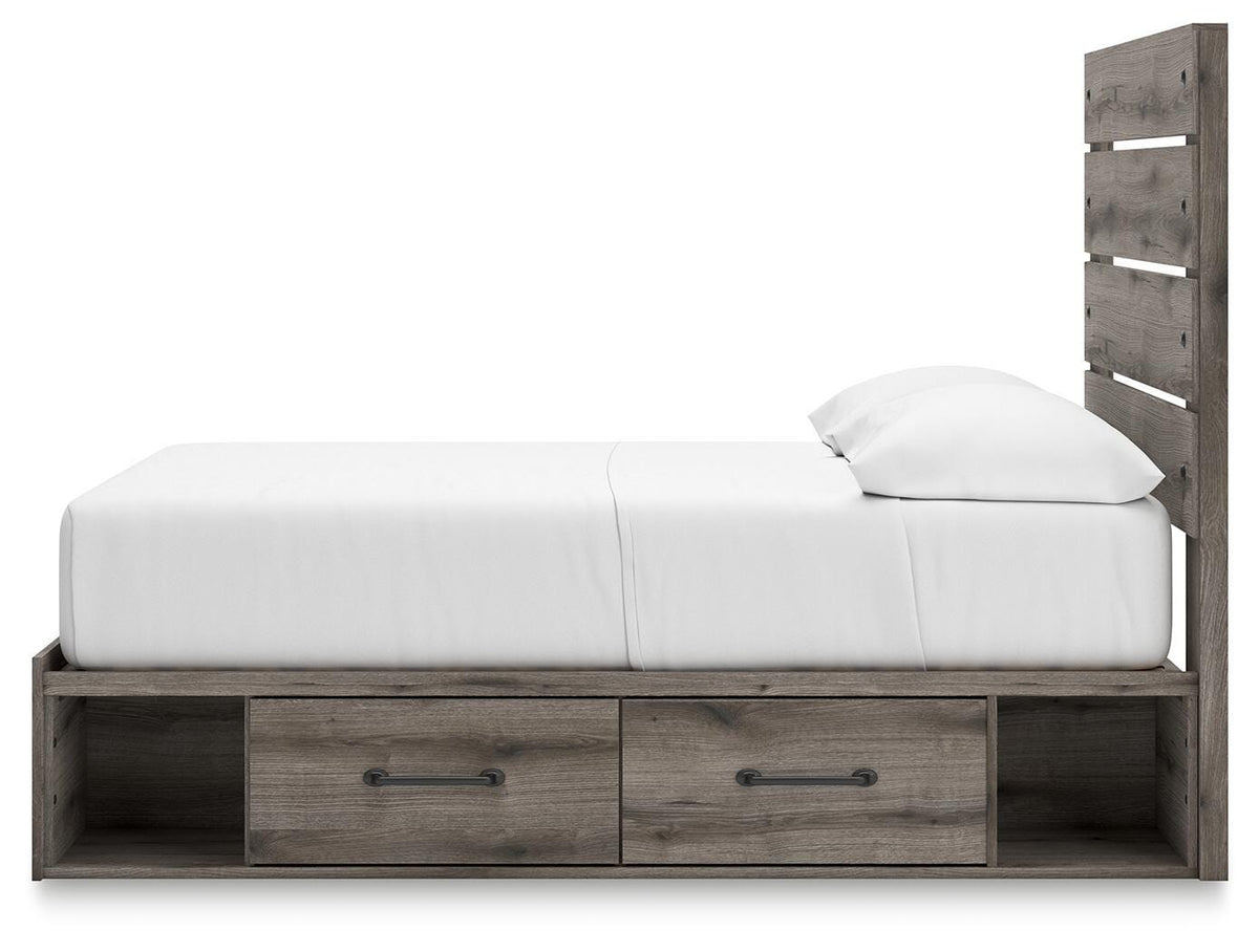 Graystorm Panel Bed with Storage - Full
