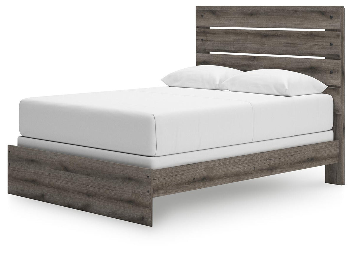 Graystorm Panel Bed Set - Queen, Dresser and Mirror