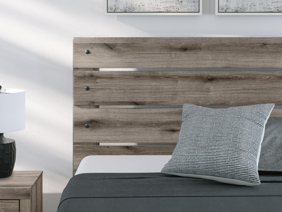 Graystorm Panel Bed Set - Queen, Dresser and Mirror