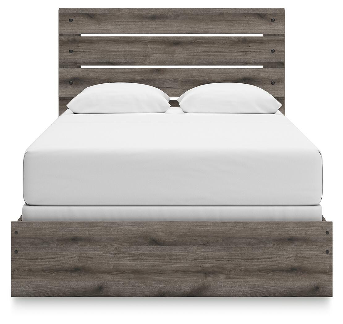 Graystorm Panel Bed Set - Queen, Dresser and Mirror