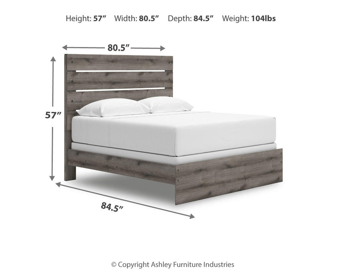 Graystorm Panel Bed - King