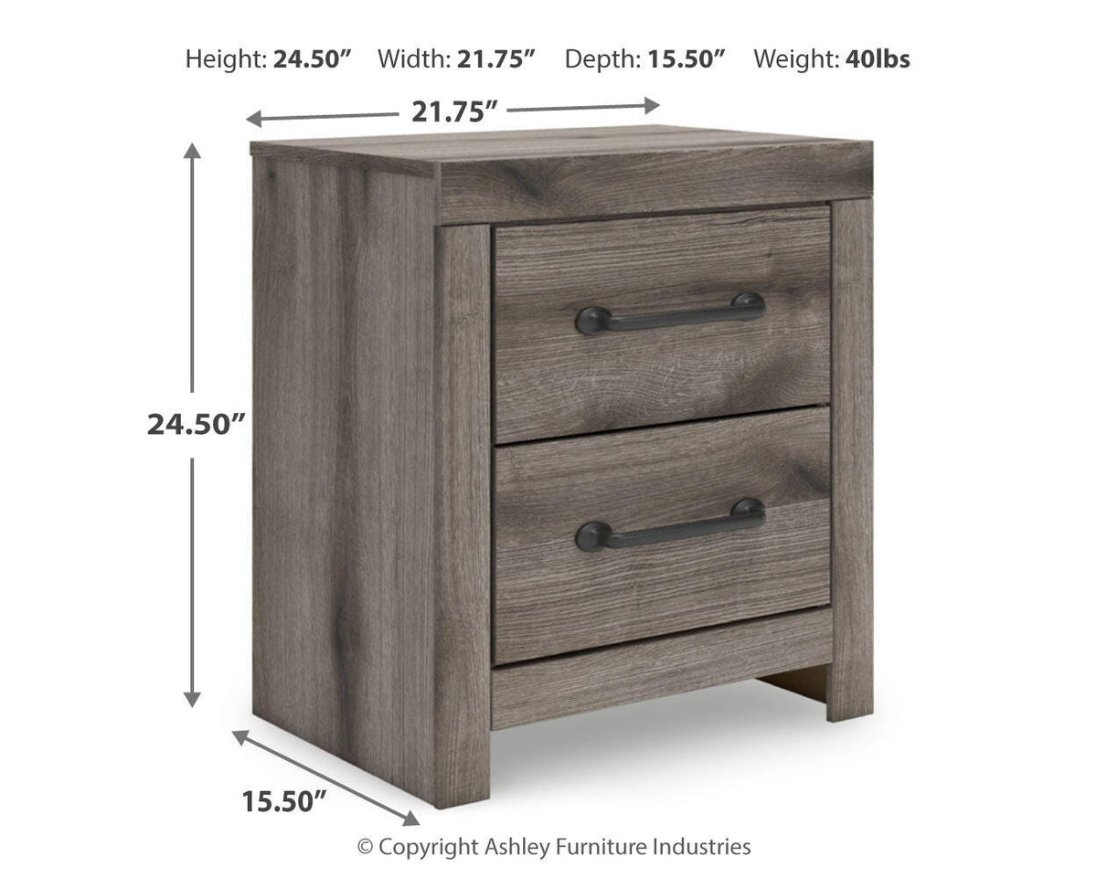 Graystorm Panel Bed Set - Full, Dresser and Nightstand