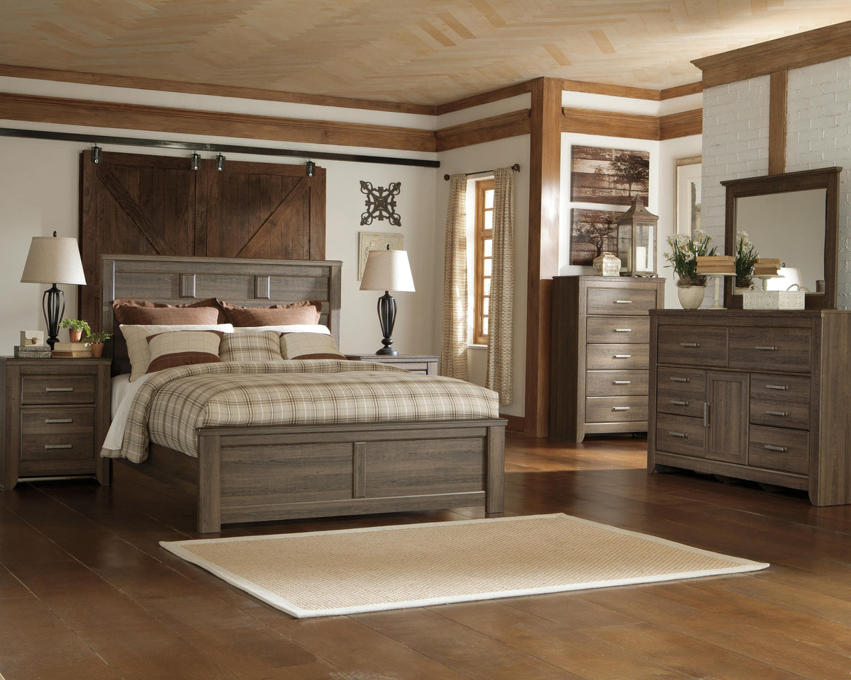 Juararo Panel Bed Set - Queen, Dresser
