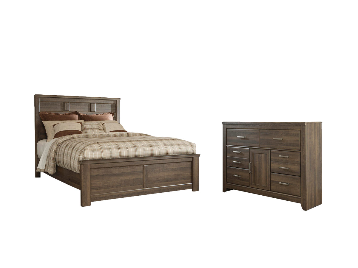Juararo Panel Bed Set - Queen, Dresser