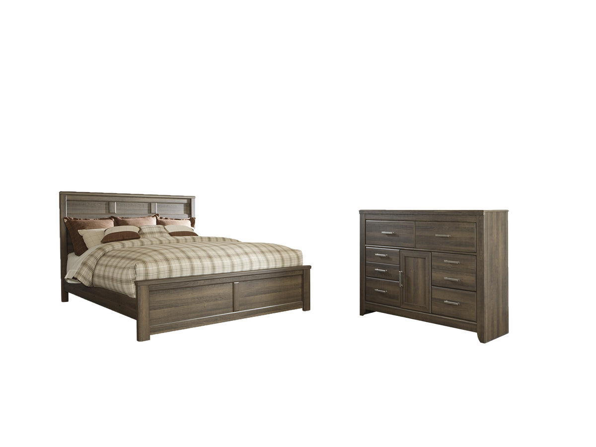 Juararo Panel Bed Set - California King, Dresser