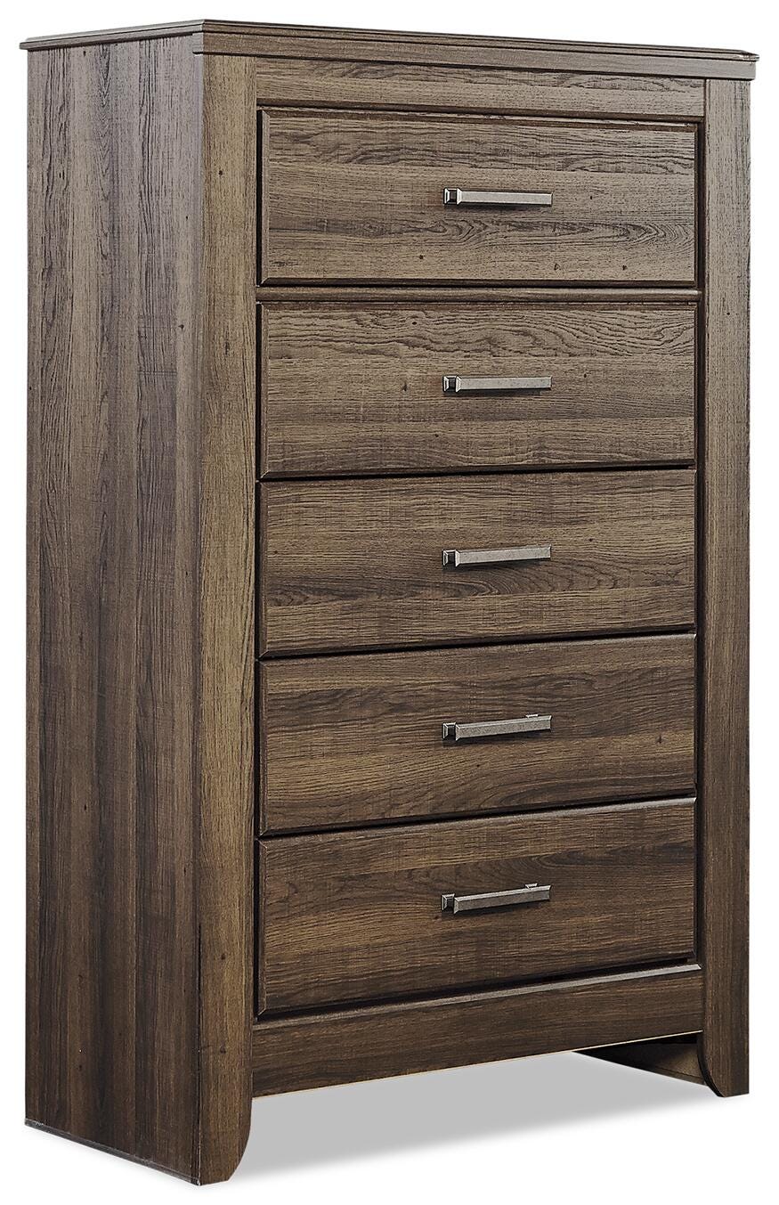 B251 Panel Headboard Set - King/California King, Mirrored Dresser, Chest and Nightstand