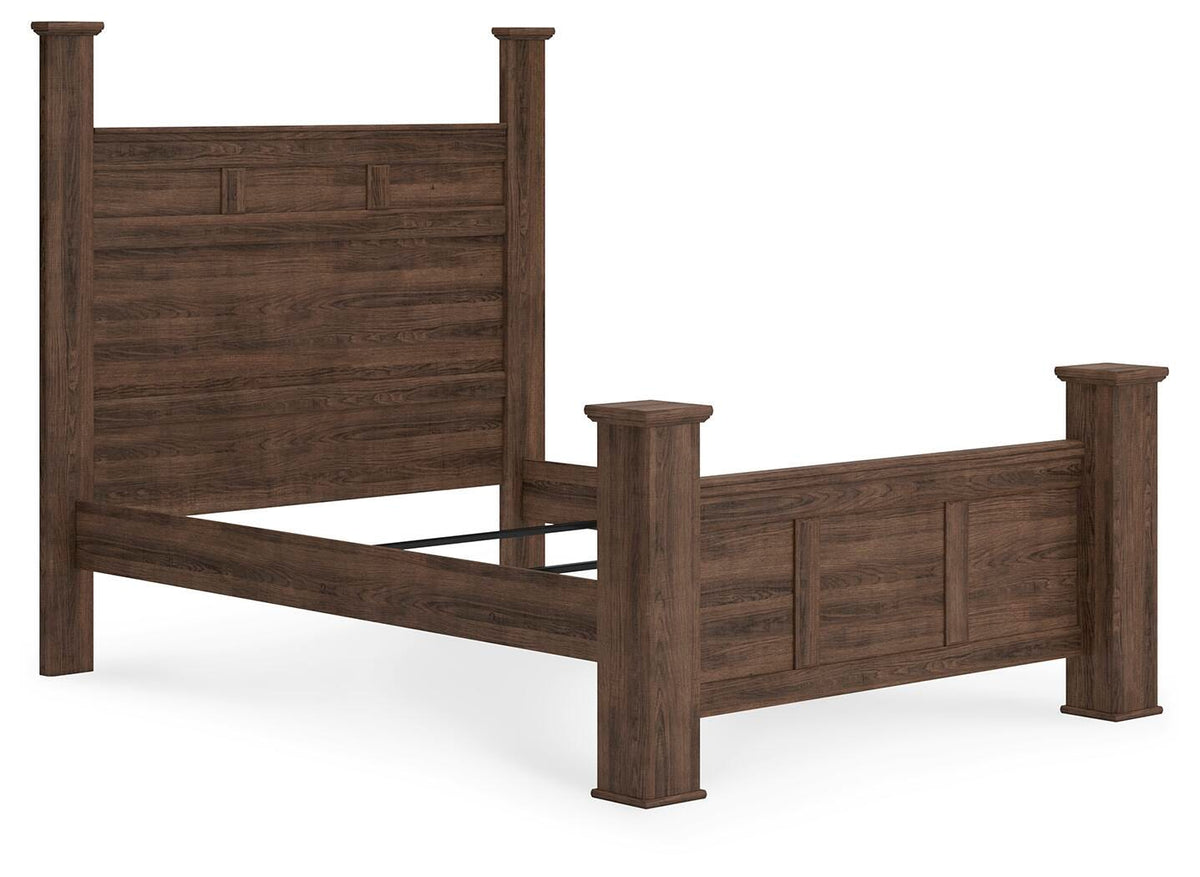 Juararo Queen Poster Bed, 2 Dressers, Mirror and 2 Nightstands