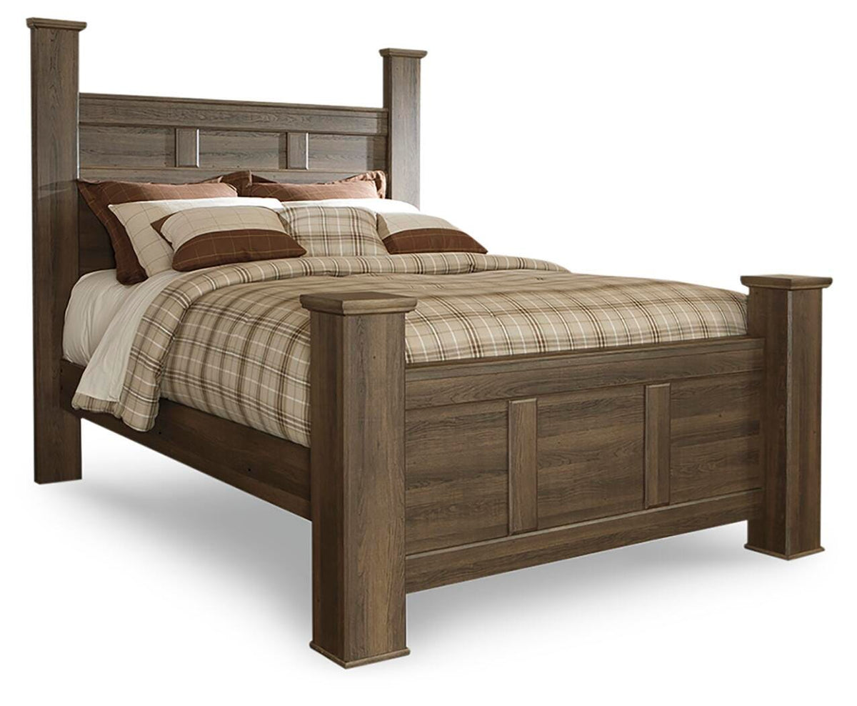 Juararo Queen Poster Bed, Dresser and 2 Nightstands