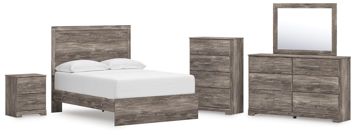 Ralinksi Panel Bed Set - Full, Dresser, Mirror, Chest and Nightstand