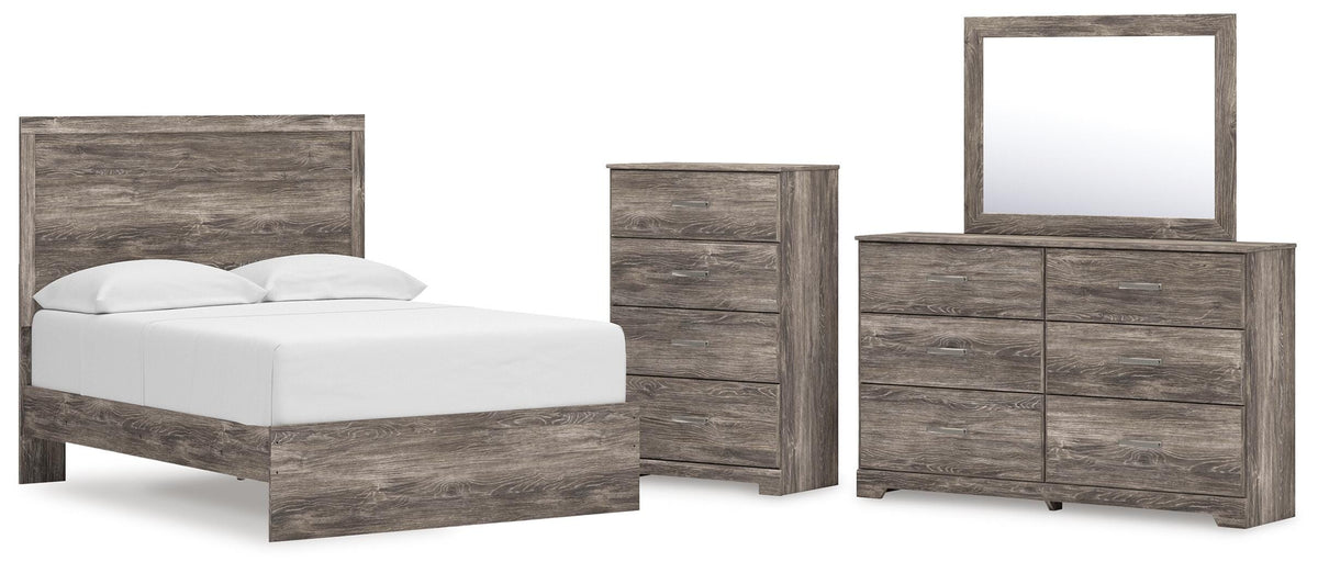 Ralinksi Panel Bed Set - Full, Dresser, Mirror and Chest