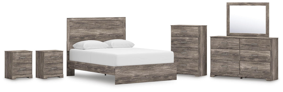 Ralinksi Panel Bed Set - Queen, Dresser, Mirror, Chest and 2 Nightstands