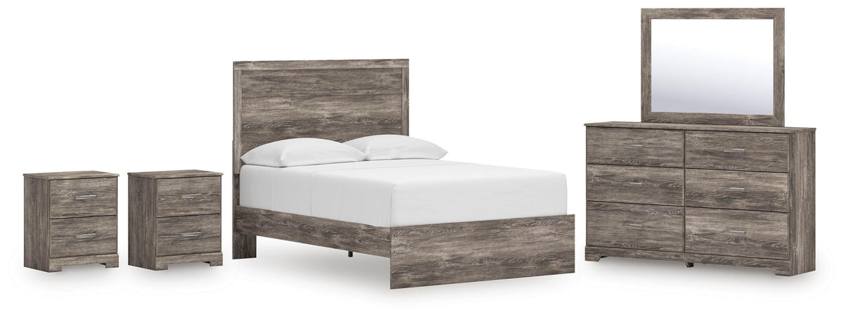 Ralinksi Panel Bed Set - Full, Dresser, Mirror and 2 Nightstands