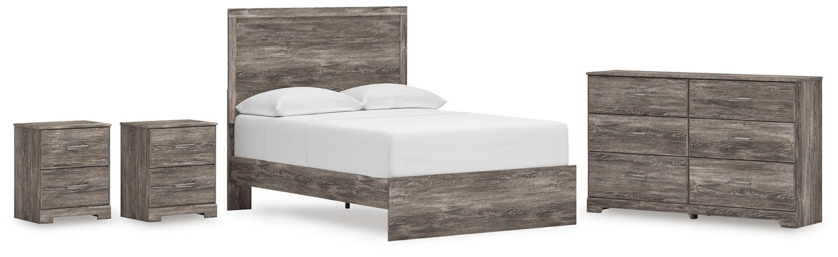 Ralinksi Panel Bed Set - Full, Dresser and 2 Nightstands