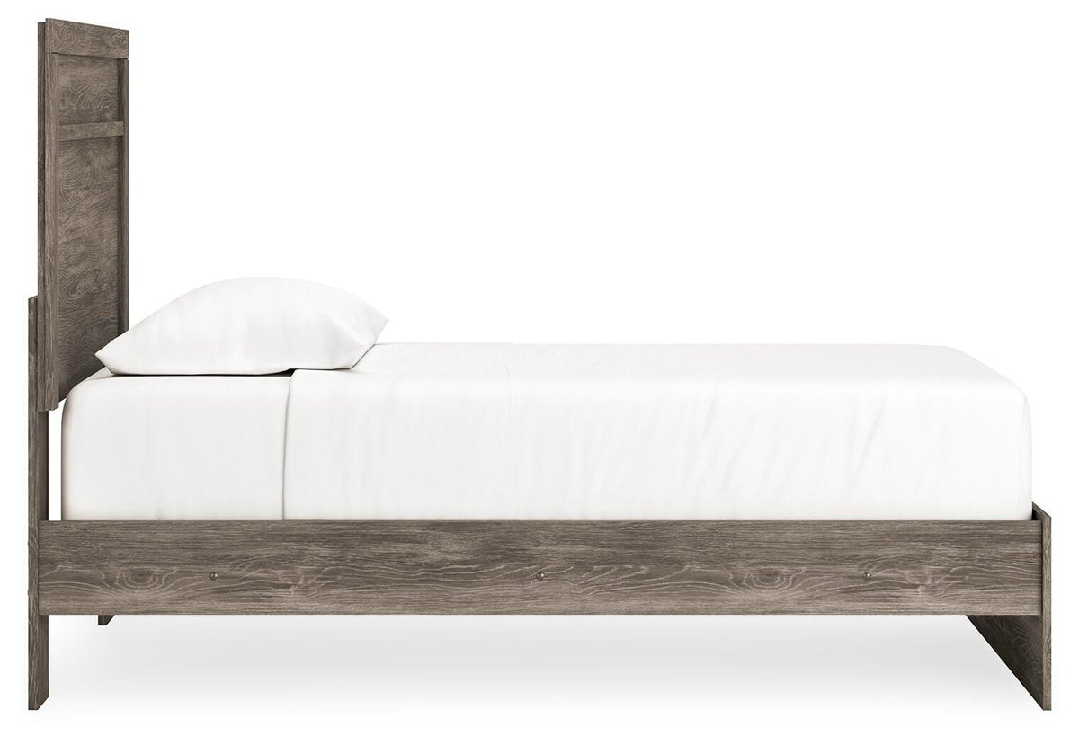 Ralinksi Panel Bed Set - Twin, Mirrored Dresser