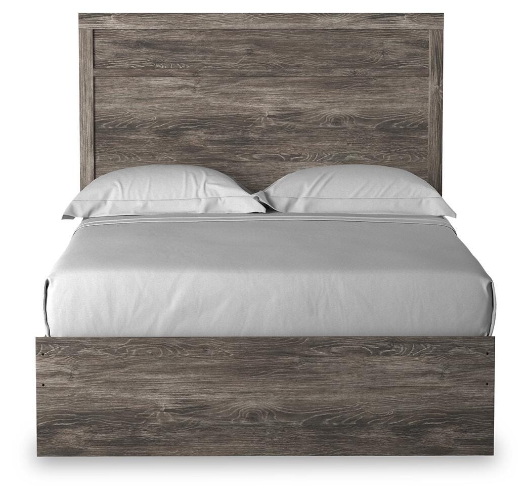 Ralinksi Panel Bed Set - Full, 2 Nightstands