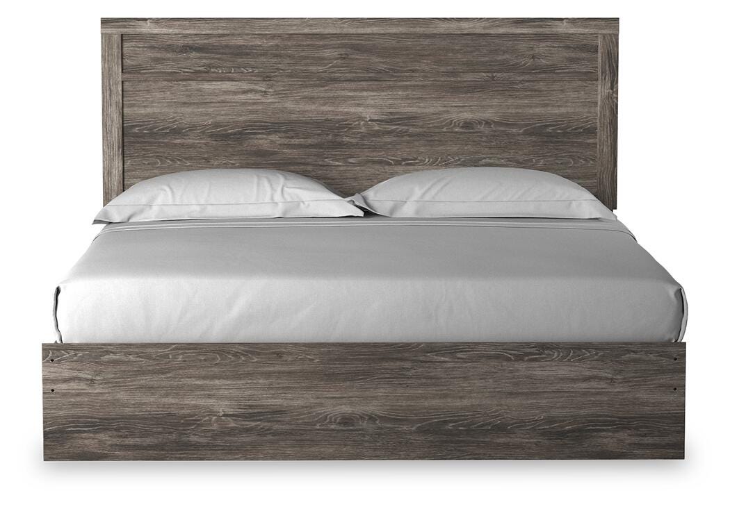 Ralinksi Panel Bed Set - King, 2 Nightstands