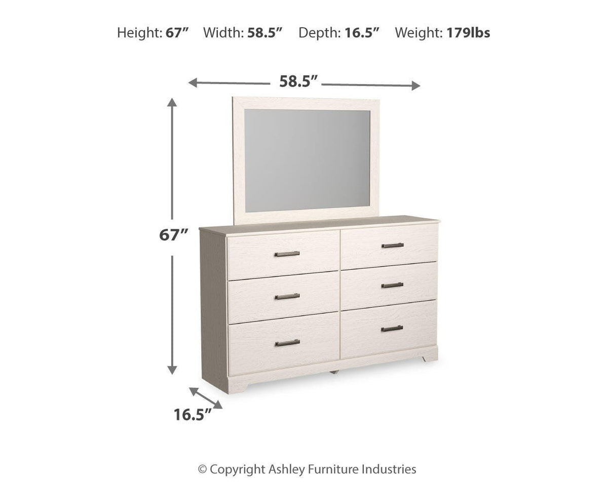 Stelsie Dresser, Mirror, Chest and Nightstand