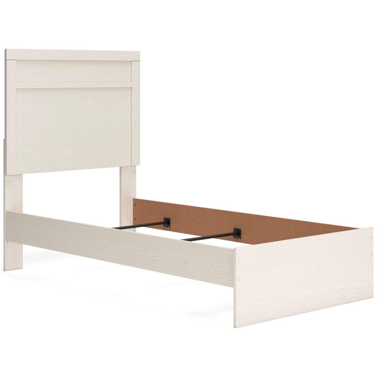 Stelsie Panel Bed Set - Twin, Mirrored Dresser