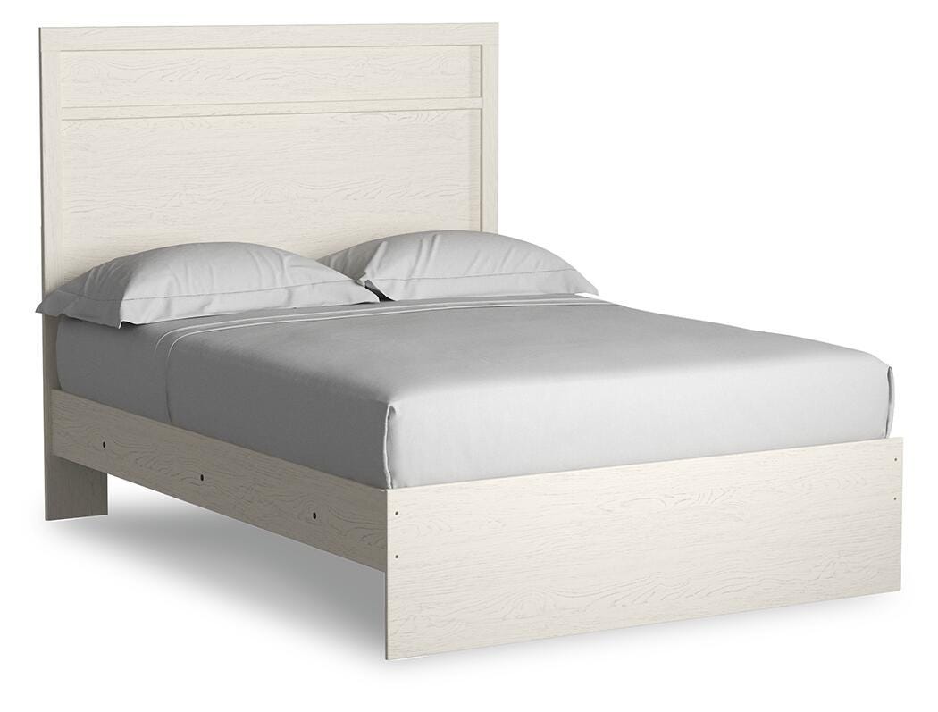 Stelsie Panel Bed Set - Full, Mirrored Dresser
