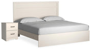 Stelsie King Panel Bed and Nightstand