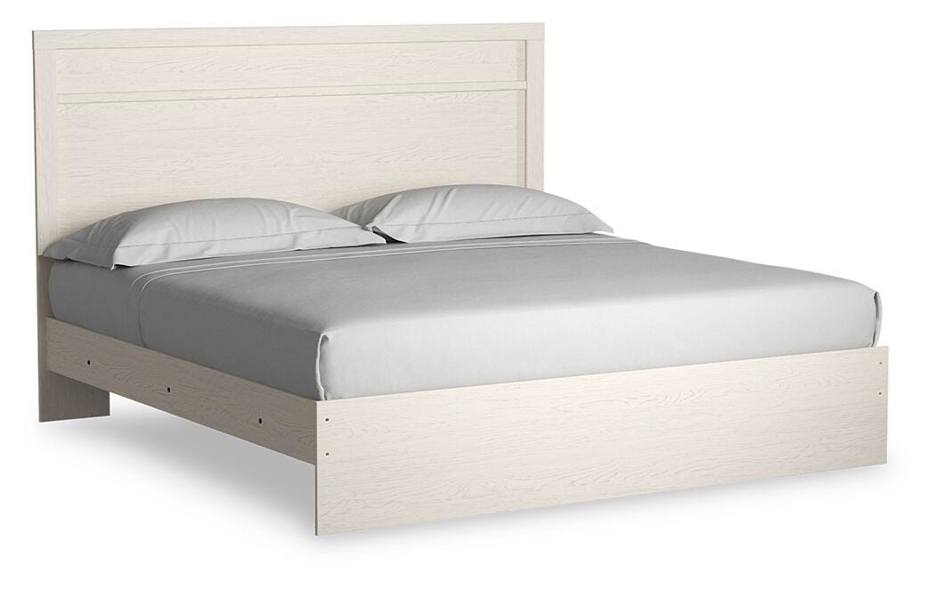 Stelsie King Panel Bed and Nightstand