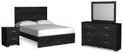 Belachime Queen Panel Bed, Dresser, Mirror, and Nightstand