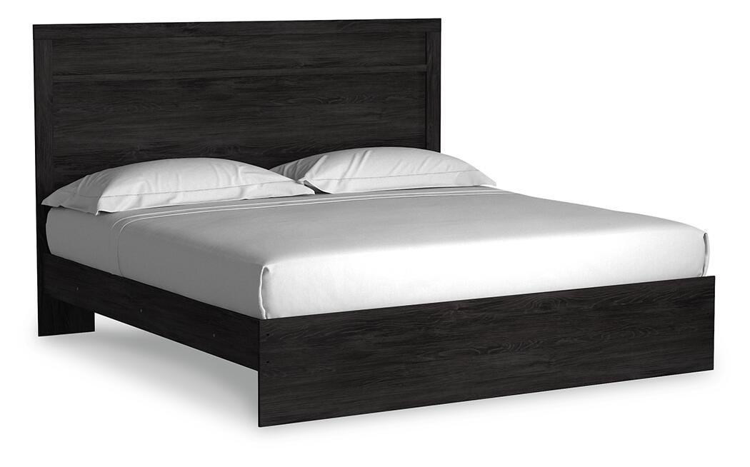 Belachime King Panel Bed, Dresser Mirror and 2 Nightstands