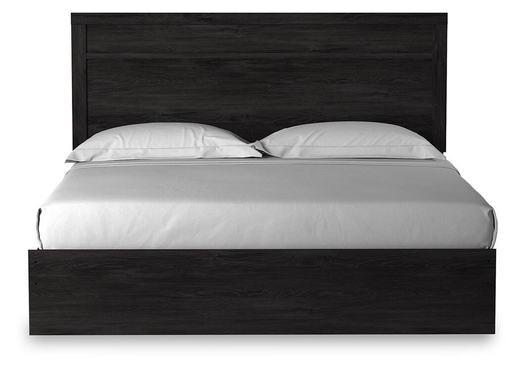 Belachime King Panel Bed, Dresser Mirror and 2 Nightstands