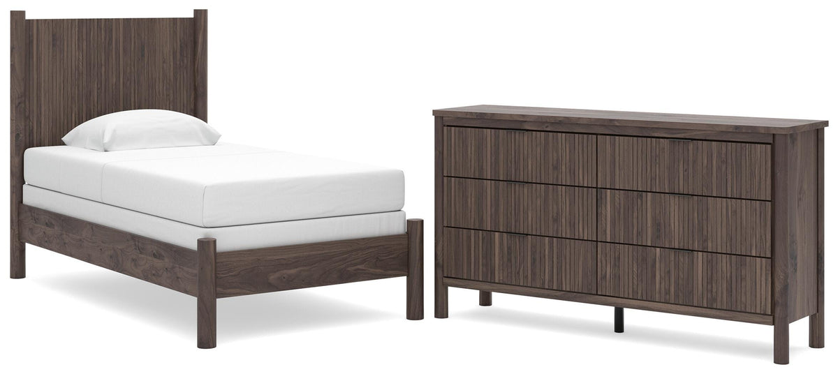 Pamytta Panel Bed Set - Twin, Dresser
