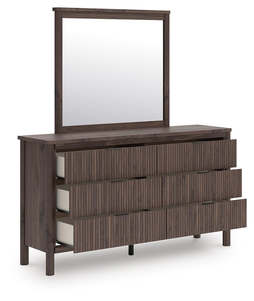 Pamytta Queen Panel Bed, Dresser and Mirror