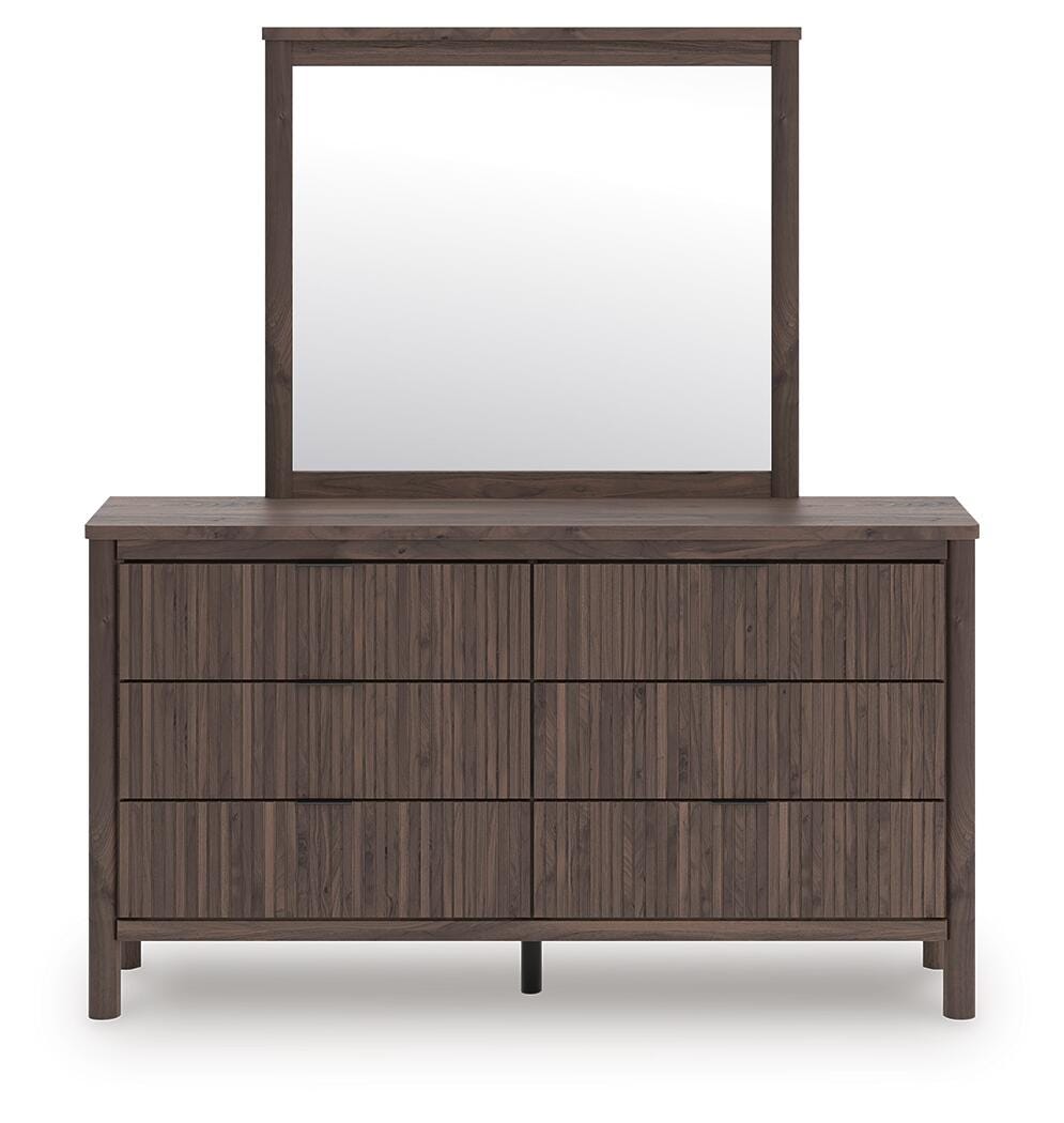 Pamytta Full Panel Bed, Dresser and Mirror