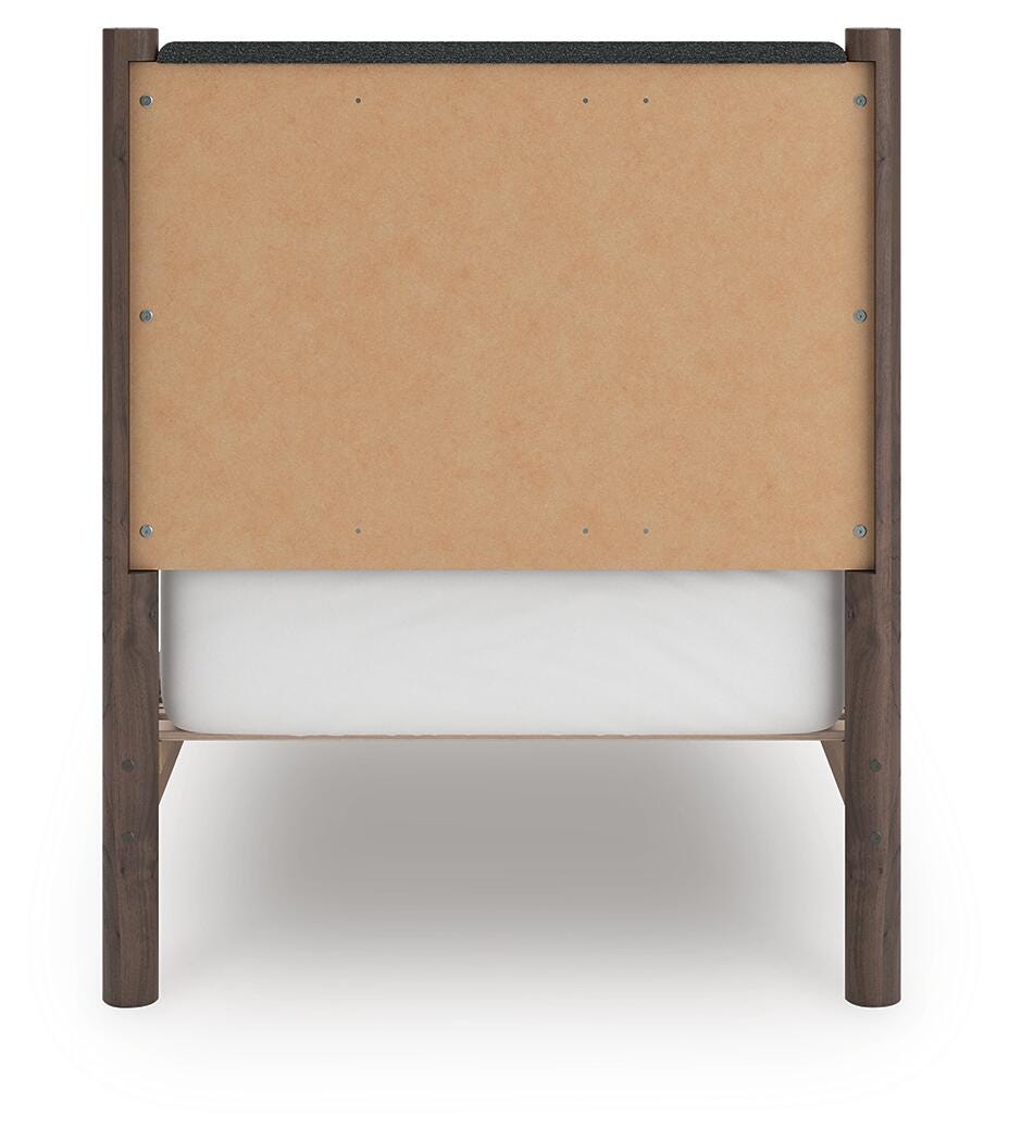 Pamytta Queen Upholstered Panel Platform Bed