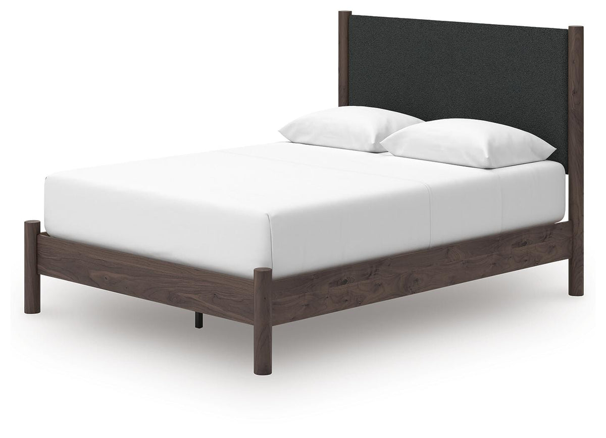 Pamytta Queen Upholstered Panel Platform Bed