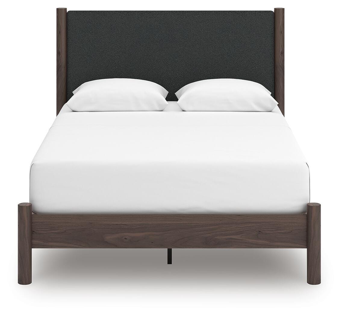 Pamytta Queen Upholstered Panel Platform Bed