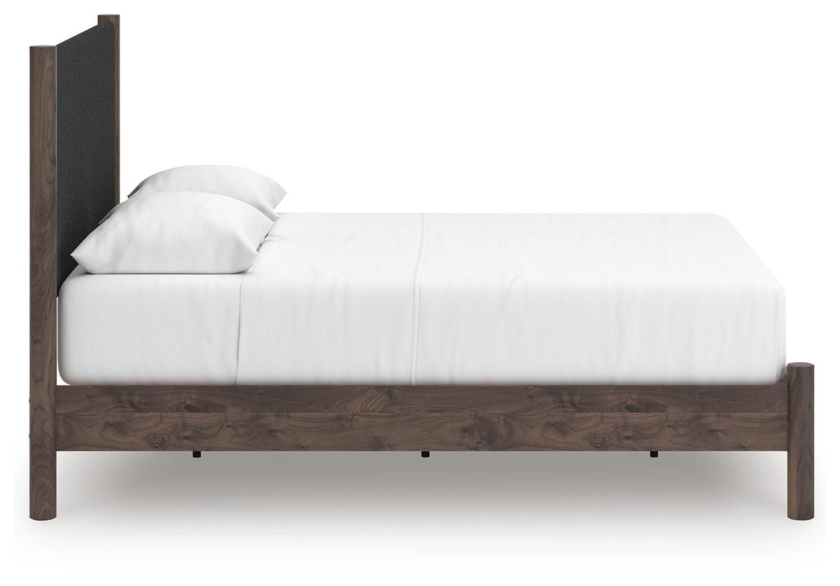 Pamytta Queen Upholstered Panel Platform Bed