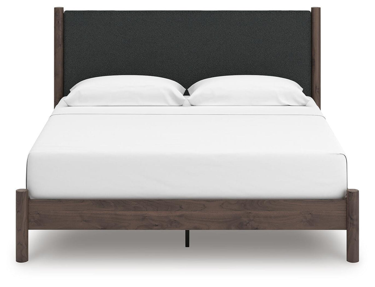 Pamytta Queen Upholstered Panel Platform Bed