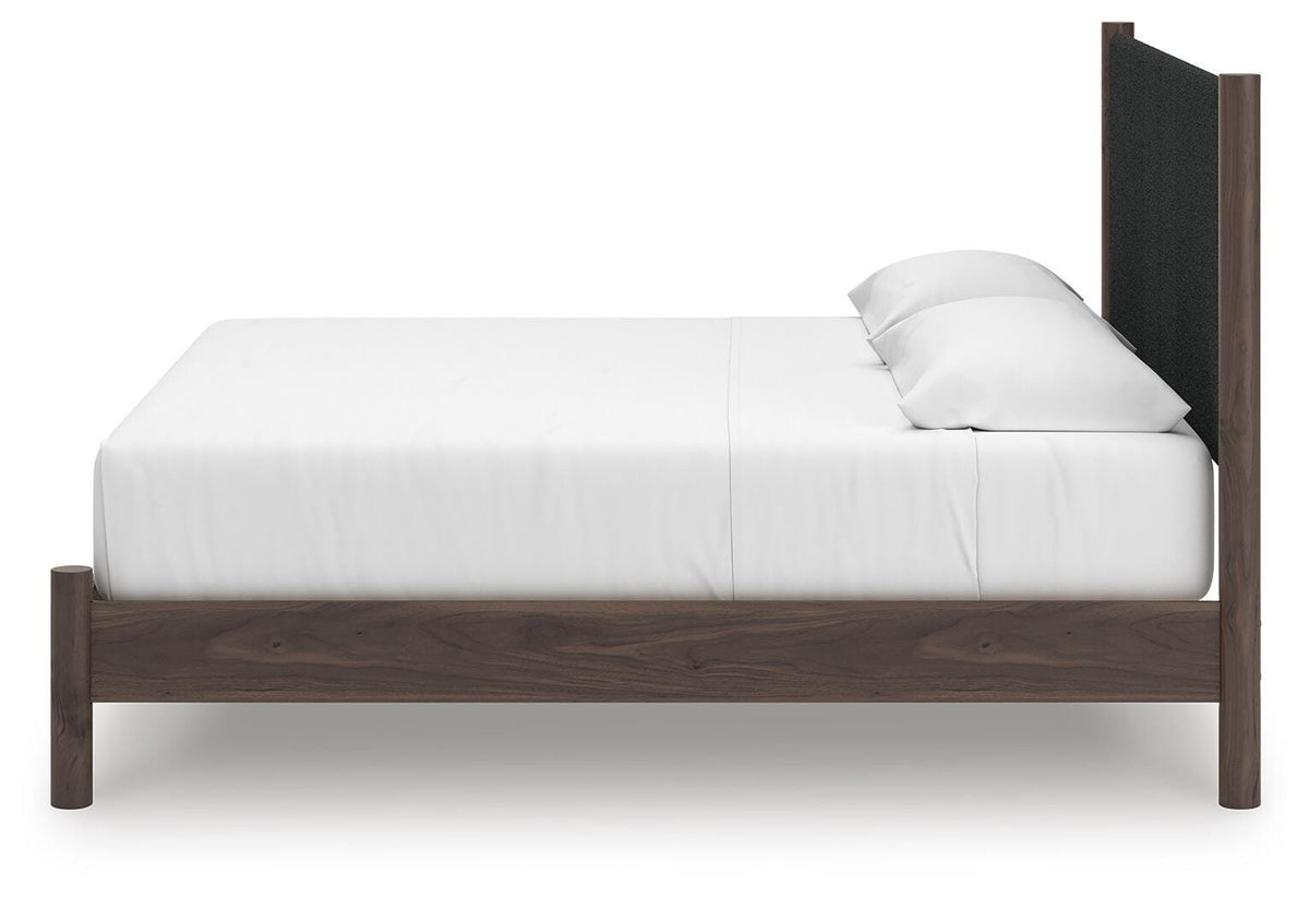Pamytta Queen Upholstered Panel Platform Bed
