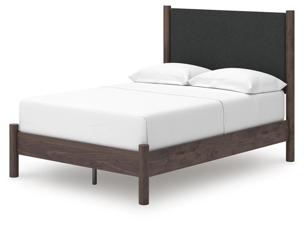 Pamytta Queen Upholstered Panel Platform Bed