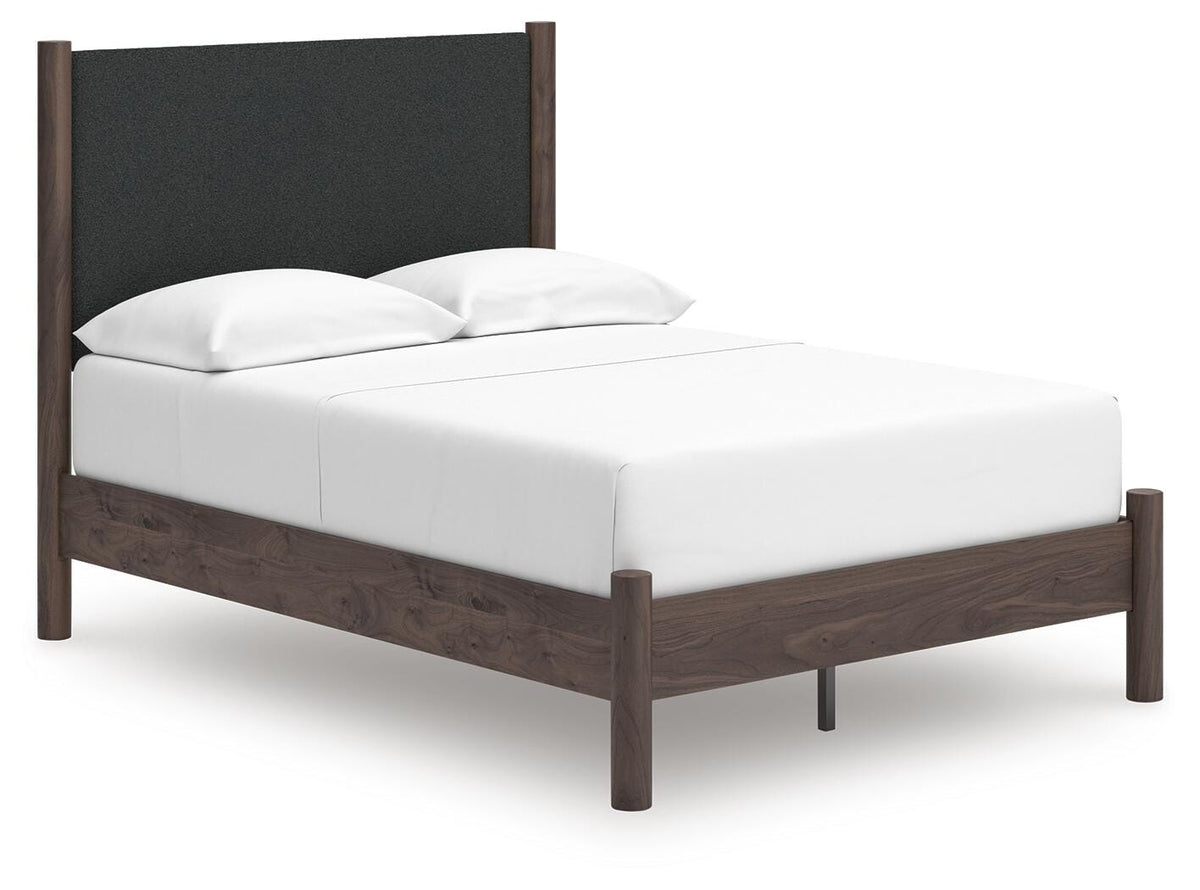 Pamytta Queen Upholstered Panel Platform Bed