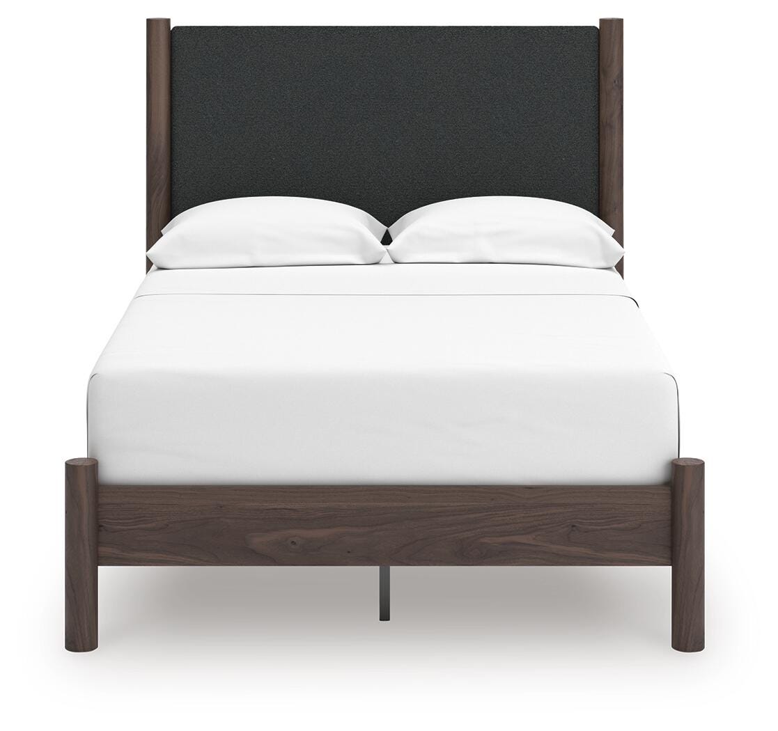 Pamytta Queen Upholstered Panel Platform Bed