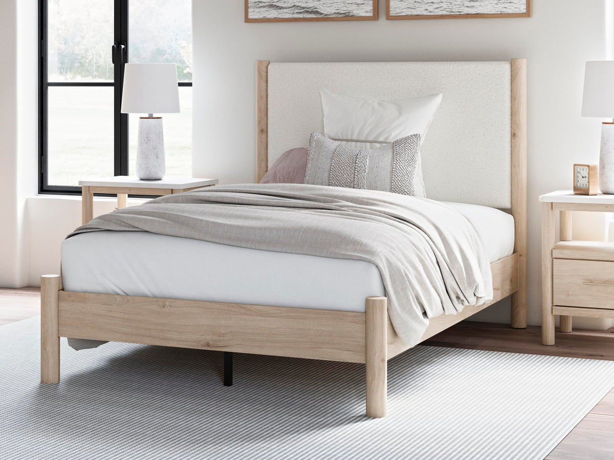 Cadmori Queen Upholstered Panel Bed