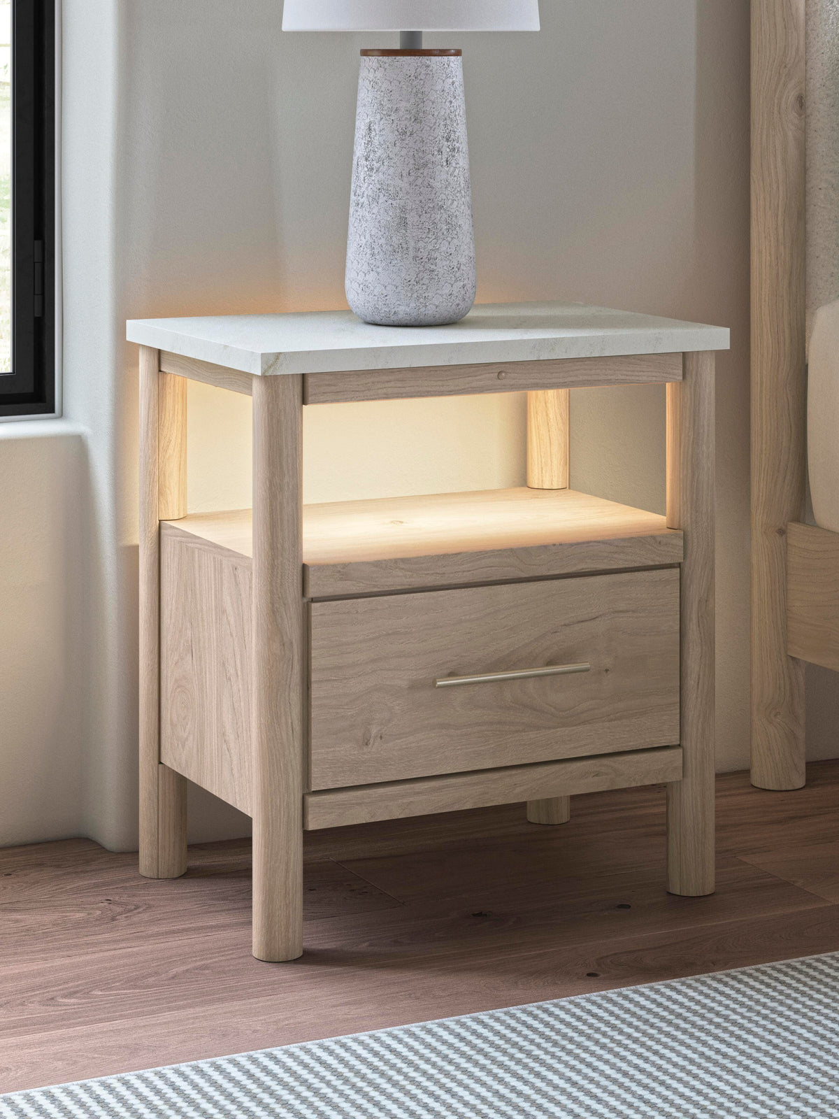 Pamytta One Drawer Night Stand