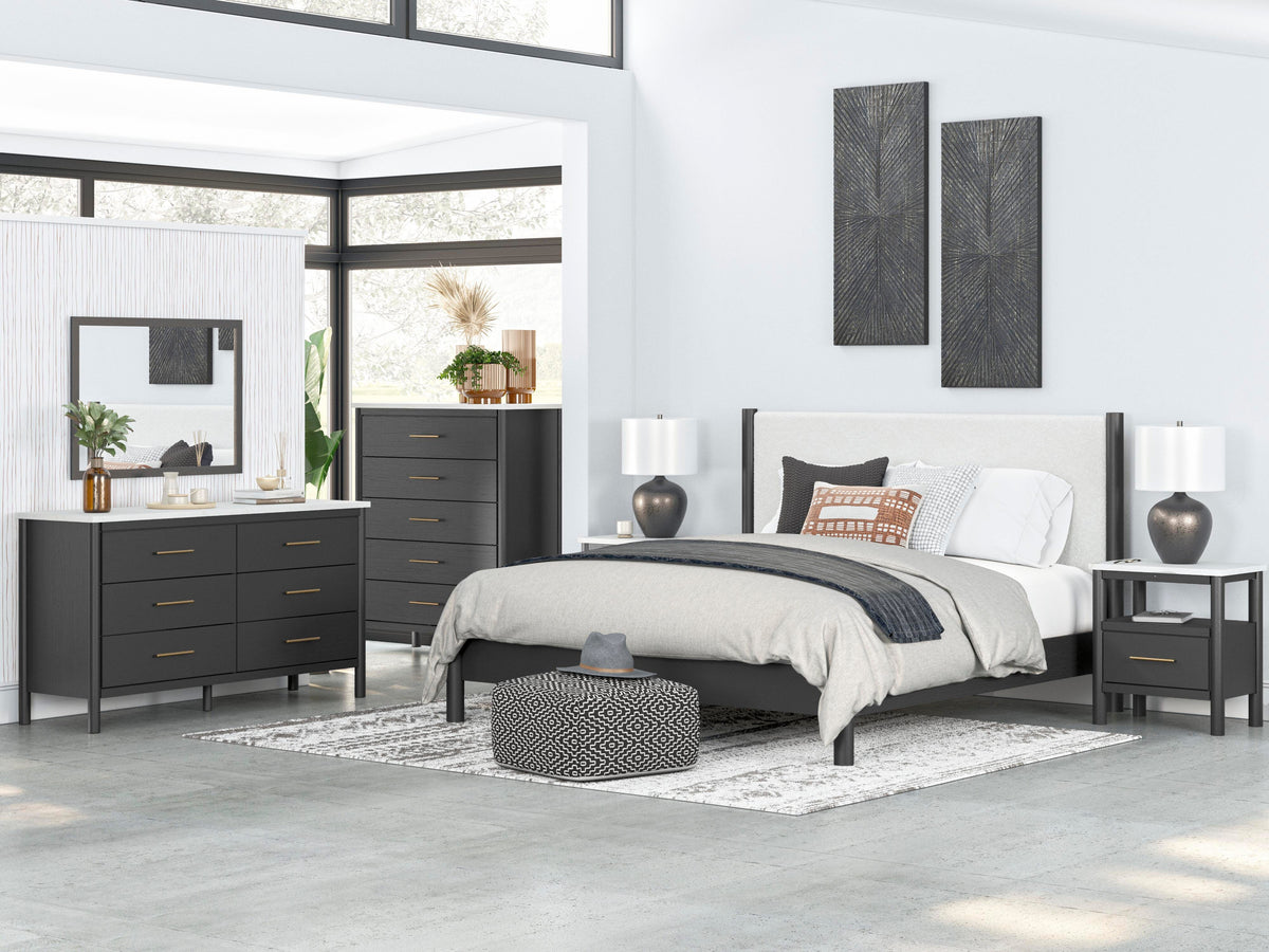 Cadmori Queen Upholstered Panel Bed