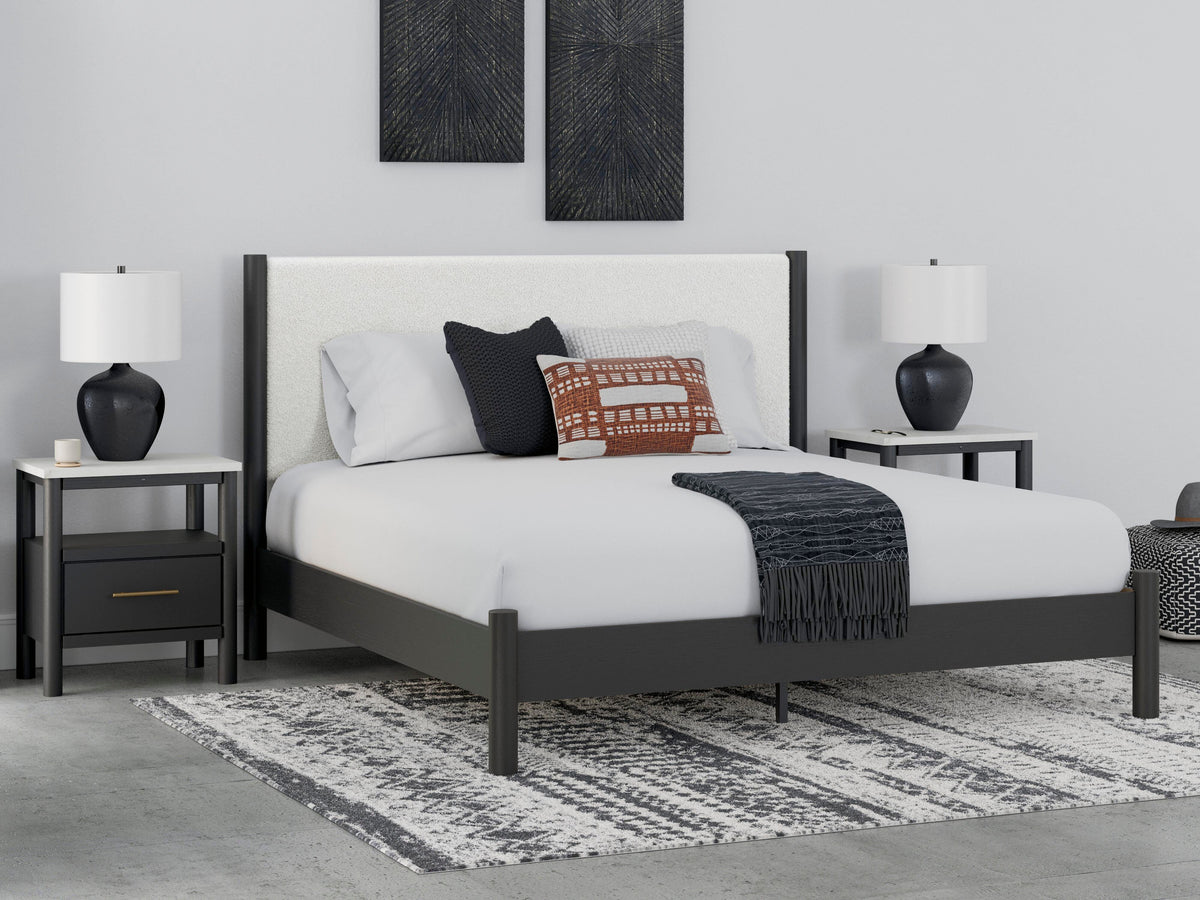 Cadmori Queen Upholstered Panel Bed
