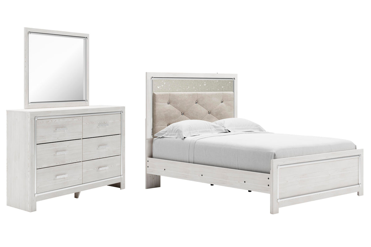 Altyra Full Panel Bed, Dresser and Mirror